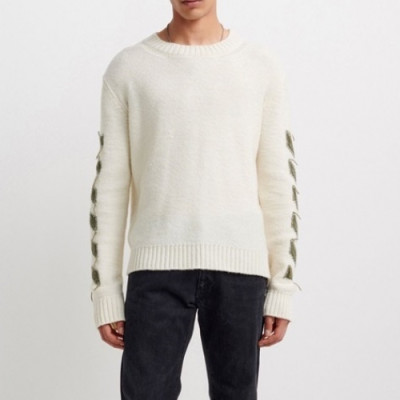 Off-white  Mm/Wm Brush Mohair Knit Sweater Beige - 오프화이트 2021 남자 브러쉬 모헤어 니트 스웨터 Off0806x Size(xs - l) 베이지