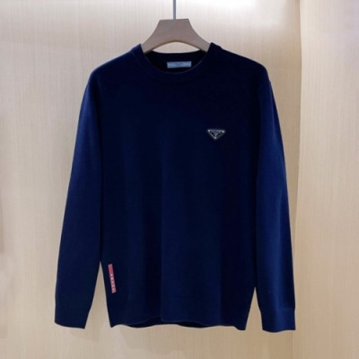 Prada  Mens Crew-neck Sweaters Navy - 프라다 2021 남성 크루넥 스웨터 Pra02443x Size(m - 3xl) 네이비