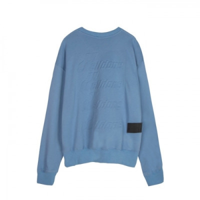 WELLDONE  Mm/Wm Retro Logo Crew-neck Tshirts Blue - 웰던 2021 남/녀 레트로 로고 크루넥 긴팔티 Wel007x Size(s - l) 블루