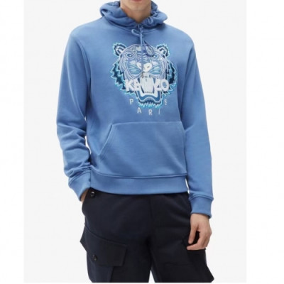 Kenzo  Mm/Wm Signature Tiger Cotton Hoodie Blue - 겐조 2021 남/녀 시그니처 타이거 코튼 후드티 Ken0168x Size(m - 2xl) 블루