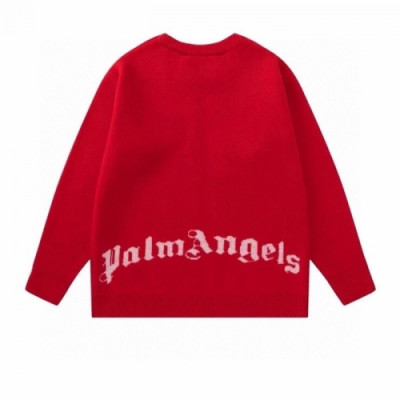 Palm Angels  Mens Logo Crew-neck Sweaters Red - 팜 엔젤스 2021 남성 로고 크루넥 스웨터 Pam0350x Size(s - xl) 레드