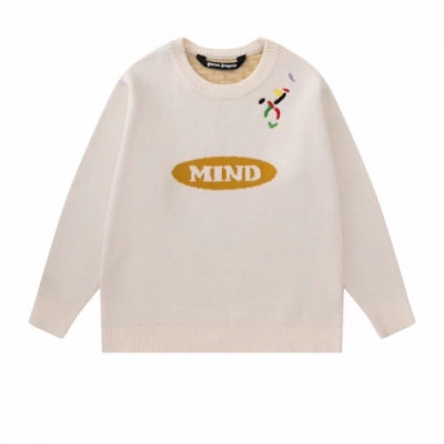 Palm Angels  Mens Logo Crew-neck Sweaters White - 팜 엔젤스 2021 남성 로고 크루넥 스웨터 Pam0352x Size(s - xl) 화이트