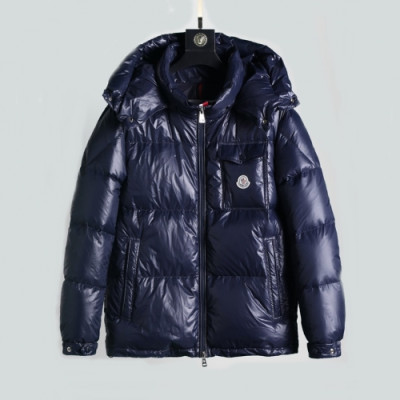 Moncler  Mm/Wm Patch Logo Modern Down Padding Blue - 몽클레어 2021 남/녀 패치 로고 모던 다운 패딩 Moc02333x Size(1 - 5) 블루