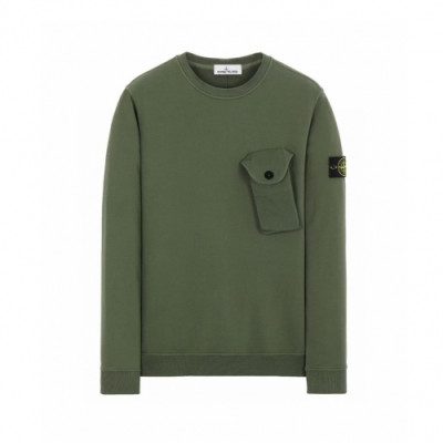 Stone Island / Mens Light Reflection Logo Cotton Man-to-man Khaki - 스톤아일랜드 2021 남성 로고 코튼 맨투맨 Sto0365x Size(m - 2xl) 카키