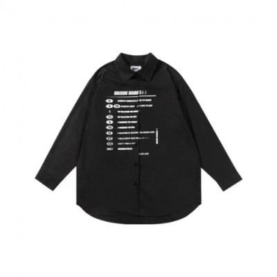 Maison margiela Mens Black Shirts - 메종 마르지엘라 남성 프린팅 셔츠 - mai68x