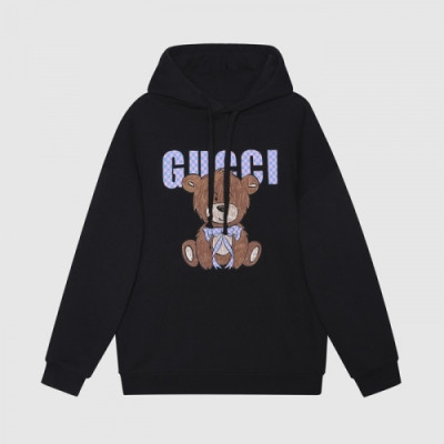 Gucci  Mm/Wm Logo Casual Hoodie Black - 구찌 2021 남/녀 로고 캐쥬얼 후드티 Guc04453x Size(s - l) 블랙