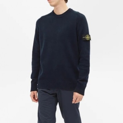 Stone Island  Mens Casual Crew-neck Sweaters Black - 스톤아일랜드 2021 남성 캐쥬얼 크루넥 스웨터 Sto0386x Size(m - 2xl) 블랙