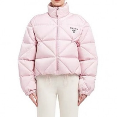 Prada  Womens Logo Casual Duck Down Jackets Pink - 프라다 2021 여성 로고 캐쥬얼 다운 자켓 Pra02458x Size(s - l) 핑크