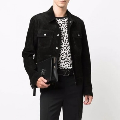 Tom Ford  Mens Logo Casual Leather Jacket Black - 톰포드 2021 남성 로고 캐쥬얼 자켓 Tomf0028x Size(s - 2xl) 블랙