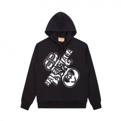 Balenciaga  Mm/Wm Logo Cotton Hoodie Black - 발렌시아가 2021 남/녀 로고 코튼 후디 Bal01231x Size(xs - l) 블랙