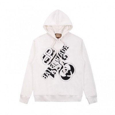 Balenciaga  Mm/Wm Logo Cotton Hoodie White - 발렌시아가 2021 남/녀 로고 코튼 후디 Bal01232x Size(xs - l) 화이트