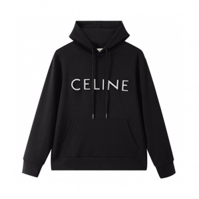 Celine  Mm/Wm Logo Cotton Hoodie Black - 셀린느 2021 남/녀 로고 코튼 후디 Cel0183x Size(m - 2xl) 블랙