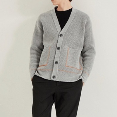 Hermes  Mens Casual Cashmere Cardigan Gray - 에르메스 2021남성 캐쥬얼 캐시미어 가디건 Her0712x.Size(m - 2xl) 그레이