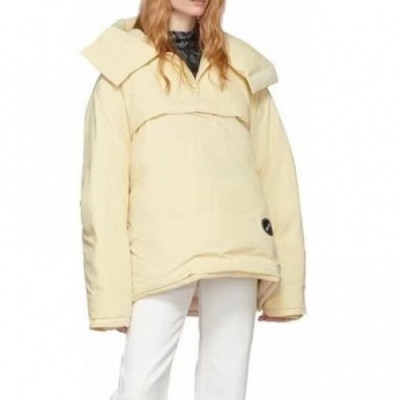 WELLDONE  Mm/Wm Retro Logo Down Jackets Ivory - 웰던 2021 남/녀 레트로 로고 다운 자켓 Wel0035x Size(xs - m) 아이보리