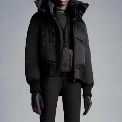 Moncler  Womens Patch Logo Modern Duck Down Padding Black - 몽클레어 2021 여성 패치 로고 모던 덕다운 패딩 Moc02390x Size(0 - 3) 블랙