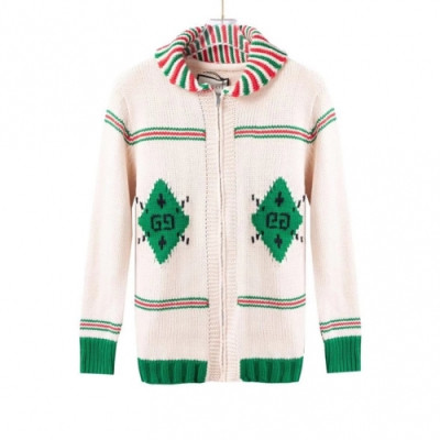 Gucci  Mm/Wm Logo Zip-up Sweaters - 구찌 2021 남/녀  집업 스웨터 Guc04482x.Size(xs - l) 화이트