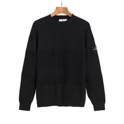 Stone Island  Mens Casual Crew-neck Sweaters Black - 스톤아일랜드 2021 남성 캐쥬얼 크루넥 스웨터 Sto0405x Size(m - 2xl) 블랙