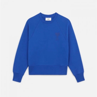 Ami  Womens Logo Casual Cotton Man-to-man Blue - 아미 2021 여성 로고 코튼 맨투맨 Ami0239x Size(s - l) 블루