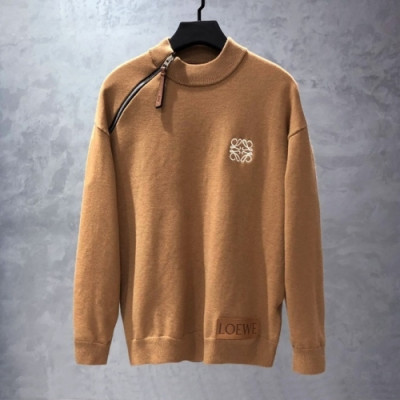 Loewe  Mens Logo Crew-neck Sweaters Camel - 로에베 2021 남성 로고 크루넥 스웨터 Loe0525x Size(m - 2xl) 카멜