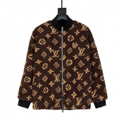 Louis vuitton  Mens Logo Leather Jackets Brown - 루이비통 2021 남성 로고 가죽 자켓 Lou03801x Size(s - xl) 브라운