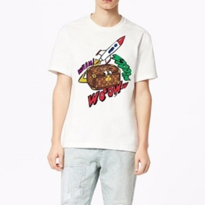 Louis vuitton  Mm/Wm Logo Short Sleeved Tshirts White - 루이비통 2021 남/녀 로고 반팔티 Lou03812x Size(s - 2xl) 화이트