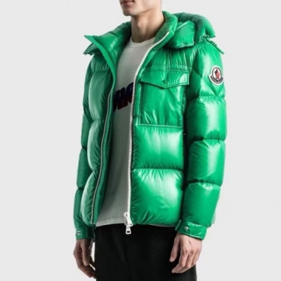 Moncler 2021 Mens Patch Logo Modern Duck Down Padding Green - 몽클레어 2021 남성 패치 로고 모던 덕다운 패딩 Moc02420x Size(1 - 4) 그린