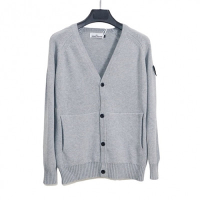 Stone Island   Mens Casual  Wool Cardigan Gray - 스톤아일랜드 2021 남성 캐쥬얼 울 가디건 Sto0433x Size(m - 2xl) 그레이