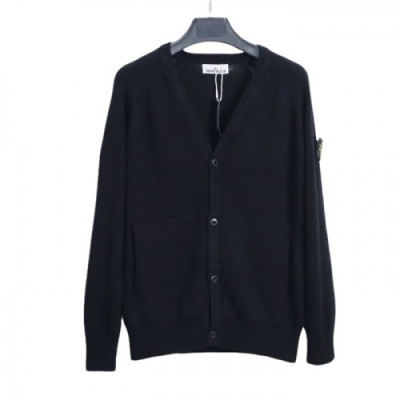 Stone Island   Mens Casual  Wool Cardigan Black - 스톤아일랜드 2021 남성 캐쥬얼 울 가디건 Sto0434x Size(m - 2xl) 블랙