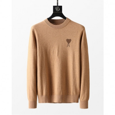 Ami  Mm/Wm Logo Casual Turtle-neck Sweaters Camel - 아미 2021 남/녀 로고 캐쥬얼 터틀넥 스웨터 Ami0251x Size(m - 3xl) 카멜