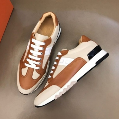 에르메스  남성 모던 레더 스니커즈 Size(240-270) 카멜 - Hermes  Men's Casual Leather Sneakers Her0731x Camel