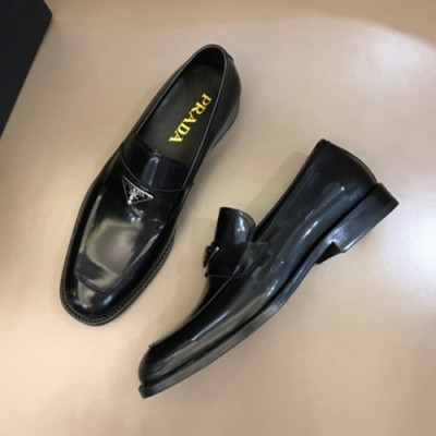 프라다  남성 레더 로퍼 Size(240 - 275) 블랙 - Prada  Men's Leather Loafer Pra02540x Black