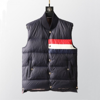 Thom Browne  Mens Patch Logo Down Pedding Vest Navy - 톰브라운 2021 남성 패치 로고 다운 패딩 조끼 Thom01520x Size(1 - 5) 네이비