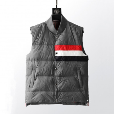 Thom Browne  Mens Patch Logo Down Pedding Vest Gray - 톰브라운 2021 남성 패치 로고 다운 패딩 조끼 Thom01521x Size(1 - 5) 그레이