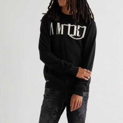 Amiri  Mens Logo Casual Sweaters Black - 아미리 2021 남성 로고 캐쥬얼 스웨터 Ami0337x Size(s - xl) 블랙