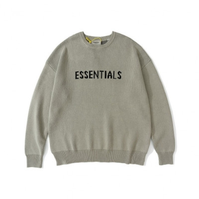 Fear of god  Unisex Minimal wool Sweaters Gray - 피어오브갓 2021 남/녀 미니멀 울 스웨터 Fea0374x Size(s - xl) 그레이