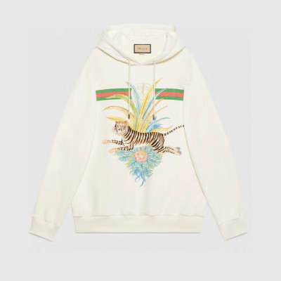 Gucci  Unisex Logo Casual Hoodie Ivory - 구찌 2022 남/녀 로고 캐쥬얼 후드티 Guc04550x Size(xs - xl) 아이보리