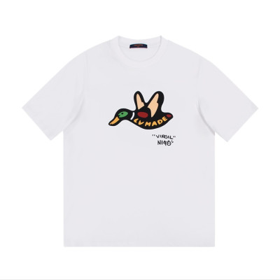 루이비통 남성 크루넥 화이트 반팔티 - Mens White Tshirts - lou03968x