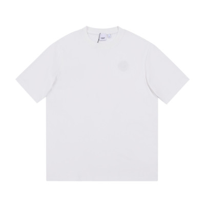 버버리 남성 크루넥 화이트 반팔티 - Mens White Tshirts - Bur04218x