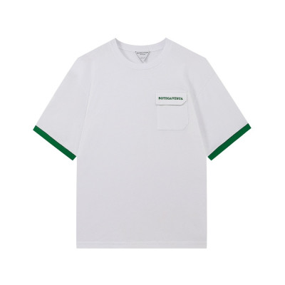 보테가 남성 크루넥 화이트 반팔티 - Mens White Tshirts - bot0250x