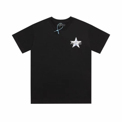 아미리 남성 블랙 크루넥 반팔티 - Mens Black Tshirts - amr0343x