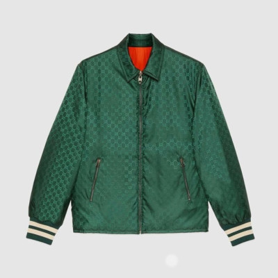 구찌 남성 트렌디 그린 양면 자켓 - Mens Green Jackets - guc04646x