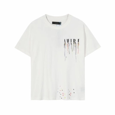 아미리 남성 화이트 크루넥 반팔티 - Mens White Tshirts - amr0346x