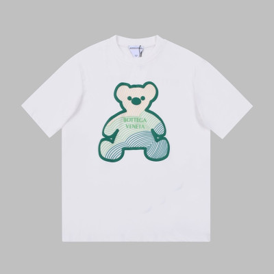 보테가 남성 크루넥 화이트 반팔티 - Mens White Tshirts - bot0256x