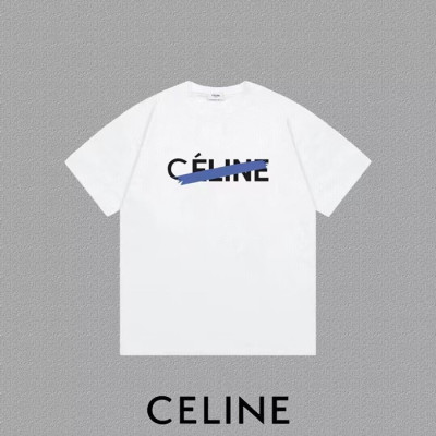 셀린느 남/녀 화이트 반팔티 - Celine Unisex White Tshirts - cel238x