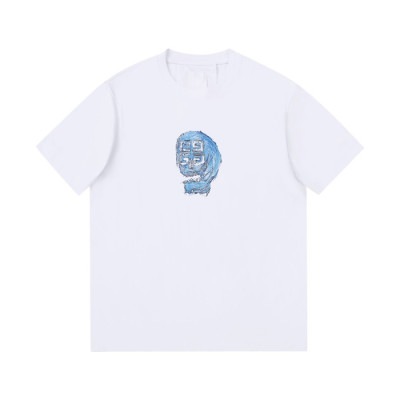 지방시 남성 크루넥 화이트 반팔티 - Mens White Tshirts - giv0641x