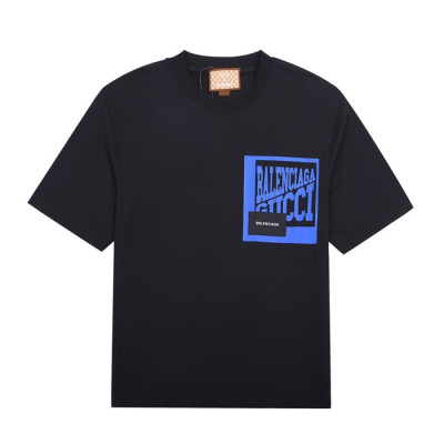 구찌 남성 크루넥 블랙 반팔티 - Mens Black Tshirts - guc04709x