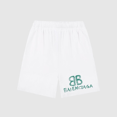 발렌시아가 남성 트렌디 화이트 반바지 - Mens White Half-pants - bal01386x