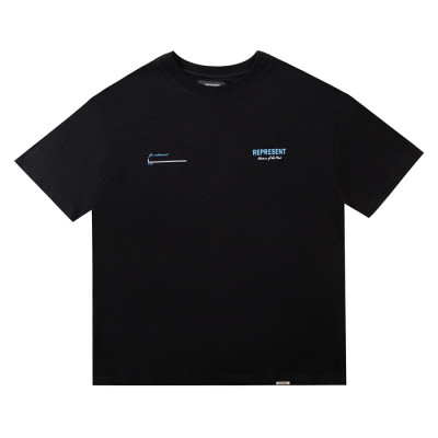 리프리젠트 남성 블랙 크루넥 반팔티 - Mens Black Tshirts - rep0047x