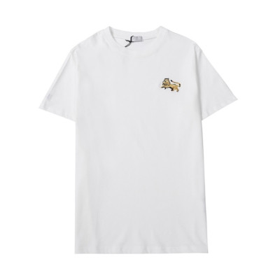 디올 남성 크루넥 화이트 반팔티 - Mens White Tshirts - dio01750x