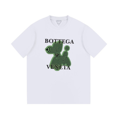 보테가 남/녀 크루넥 화이트 반팔티 - Unisex White Tshirts - bot268x